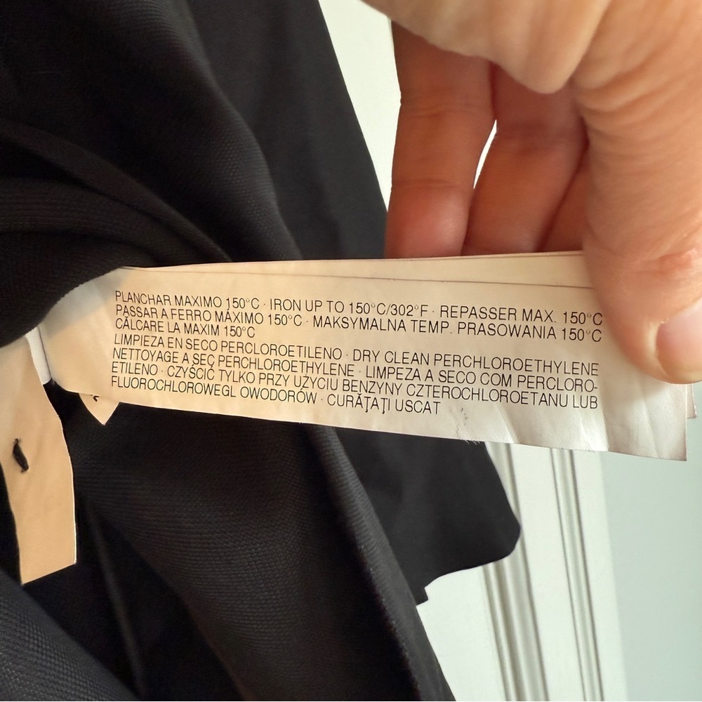 Zara Woman Studio Oversized Blazer | Black | Double-Breasted | Size Small | Flaw - Picture 3 of 5